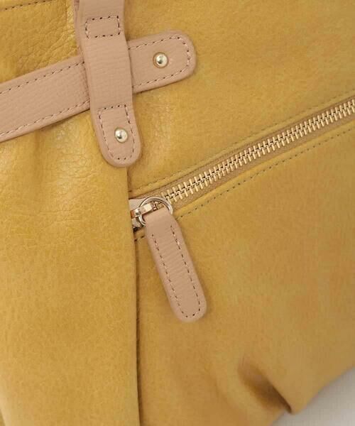 MK MICHEL KLEIN BAG / エムケーミッシェルクランバッグ トートバッグ | [2WAY]フロントベルトタックデザイントートバッグ | 詳細6