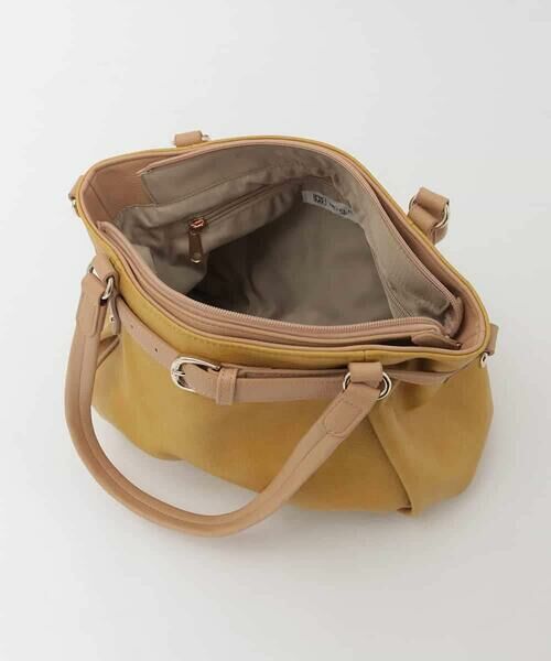 MK MICHEL KLEIN BAG / エムケーミッシェルクランバッグ トートバッグ | [2WAY]フロントベルトタックデザイントートバッグ | 詳細9