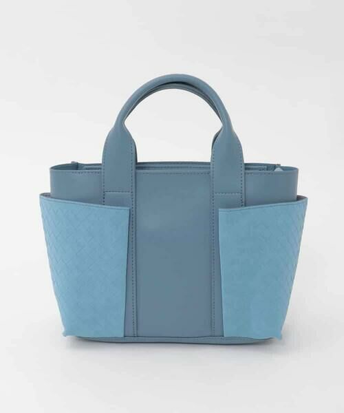 MK MICHEL KLEIN BAG / エムケーミッシェルクランバッグ その他小物 | [2WAY]イントレチャートデザインミニトート（ライトブルー）