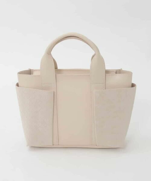 MK MICHEL KLEIN BAG / エムケーミッシェルクランバッグ その他小物 | [2WAY]イントレチャートデザインミニトート（アイボリー）