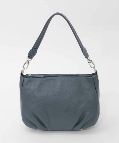 MK MICHEL KLEIN BAG / エムケーミッシェルクランバッグ その他小物 | [2WAY]ラウンドタック牛革ワンハンドルバッグ（ブルー）