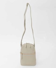 MK MICHEL KLEIN BAG / エムケーミッシェルクランバッグ ショルダーバッグ | [300g以下の軽量]牛革ラウンドジップショルダーバッグ