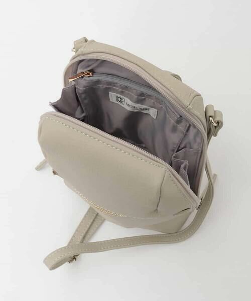 MK MICHEL KLEIN BAG / エムケーミッシェルクランバッグ ショルダーバッグ | [300g以下の軽量]牛革ラウンドジップショルダーバッグ | 詳細10