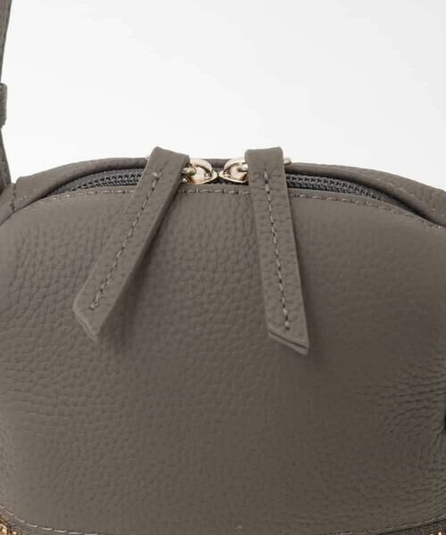 MK MICHEL KLEIN BAG / エムケーミッシェルクランバッグ ショルダーバッグ | [300g以下の軽量]牛革ラウンドジップショルダーバッグ | 詳細11