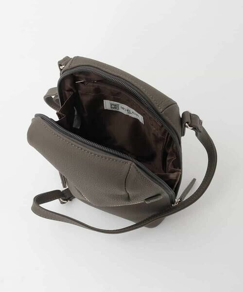 MK MICHEL KLEIN BAG / エムケーミッシェルクランバッグ ショルダーバッグ | [300g以下の軽量]牛革ラウンドジップショルダーバッグ | 詳細12