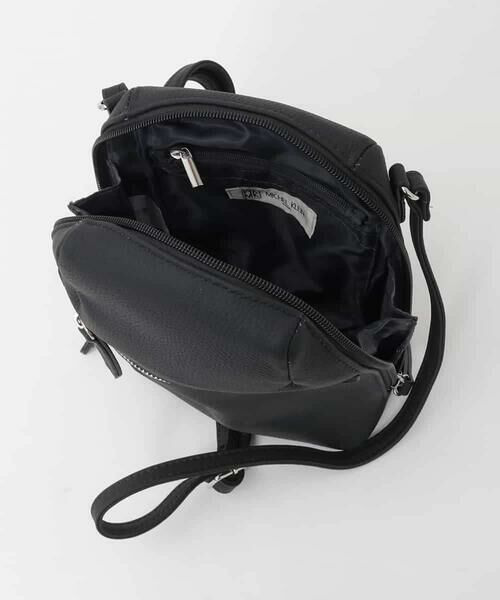 MK MICHEL KLEIN BAG / エムケーミッシェルクランバッグ ショルダーバッグ | [300g以下の軽量]牛革ラウンドジップショルダーバッグ | 詳細14