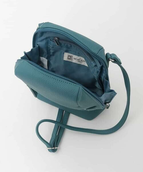 MK MICHEL KLEIN BAG / エムケーミッシェルクランバッグ ショルダーバッグ | [300g以下の軽量]牛革ラウンドジップショルダーバッグ | 詳細8