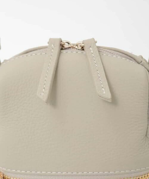 MK MICHEL KLEIN BAG / エムケーミッシェルクランバッグ ショルダーバッグ | [300g以下の軽量]牛革ラウンドジップショルダーバッグ | 詳細9