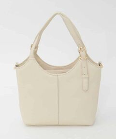 MK MICHEL KLEIN BAG / エムケーミッシェルクランバッグ トートバッグ | [2WAY]ベルトデザインレザーミニトート