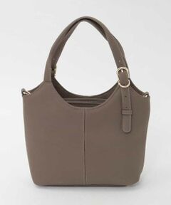MK MICHEL KLEIN BAG / エムケーミッシェルクランバッグ トートバッグ | [2WAY]ベルトデザインレザーミニトート