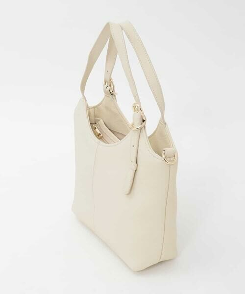 MK MICHEL KLEIN BAG / エムケーミッシェルクランバッグ トートバッグ | [2WAY]ベルトデザインレザーミニトート | 詳細1