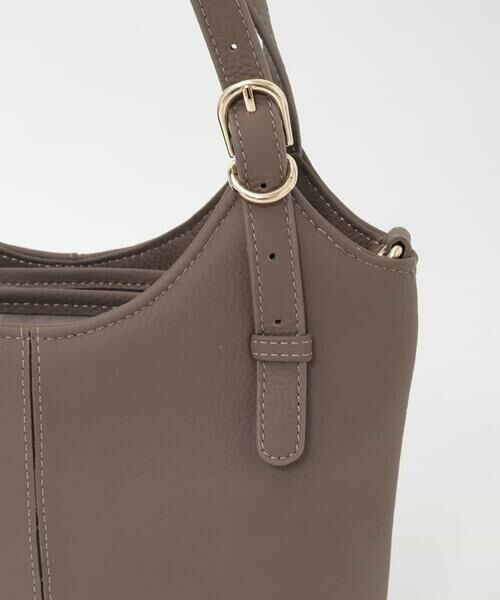 MK MICHEL KLEIN BAG / エムケーミッシェルクランバッグ トートバッグ | [2WAY]ベルトデザインレザーミニトート | 詳細10