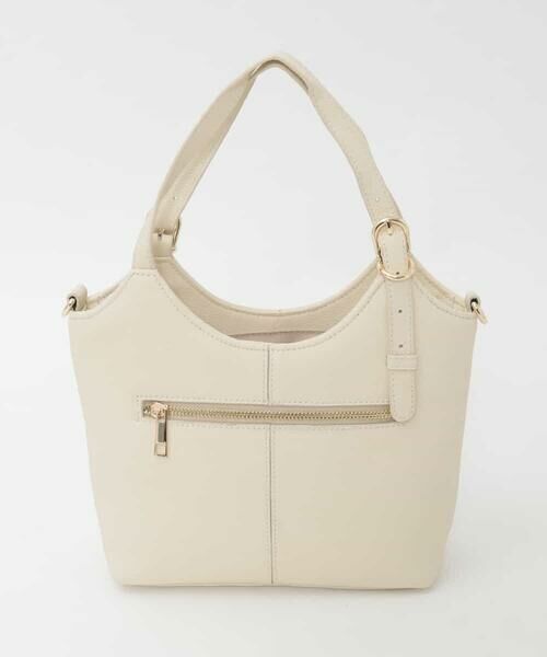MK MICHEL KLEIN BAG / エムケーミッシェルクランバッグ トートバッグ | [2WAY]ベルトデザインレザーミニトート | 詳細2