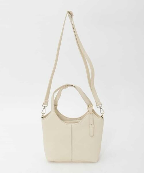 MK MICHEL KLEIN BAG / エムケーミッシェルクランバッグ トートバッグ | [2WAY]ベルトデザインレザーミニトート | 詳細3