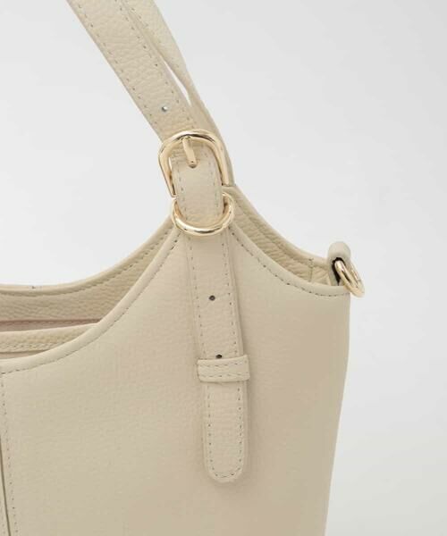 MK MICHEL KLEIN BAG / エムケーミッシェルクランバッグ トートバッグ | [2WAY]ベルトデザインレザーミニトート | 詳細5