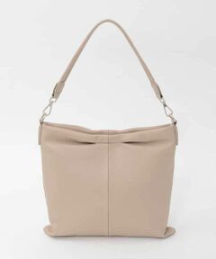 MK MICHEL KLEIN BAG / エムケーミッシェルクランバッグ ショルダーバッグ | [2WAY]タックデザイン牛革スクエアショルダーバッグ
