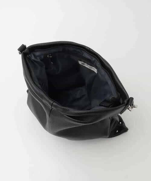 MK MICHEL KLEIN BAG / エムケーミッシェルクランバッグ ショルダーバッグ | [2WAY]タックデザイン牛革スクエアショルダーバッグ | 詳細10