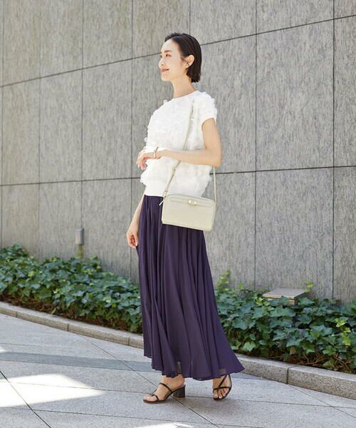 MK MICHEL KLEIN BAG / エムケーミッシェルクランバッグ ショルダーバッグ | [軽量]カウレザースクエアミニショルダー | 詳細22