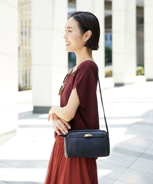 MK MICHEL KLEIN BAG / エムケーミッシェルクランバッグ ショルダーバッグ | [軽量]カウレザースクエアミニショルダー | 詳細25