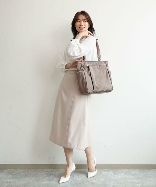 MK MICHEL KLEIN BAG / エムケーミッシェルクランバッグ トートバッグ | [2WAY/A4収納可]多機能ポケットナイロントートバッグ | 詳細1