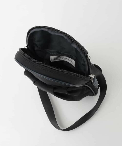 MK MICHEL KLEIN BAG / エムケーミッシェルクランバッグ ショルダーバッグ | [撥水/超軽量]パイピングレザーデザインショルダーバッグ | 詳細11
