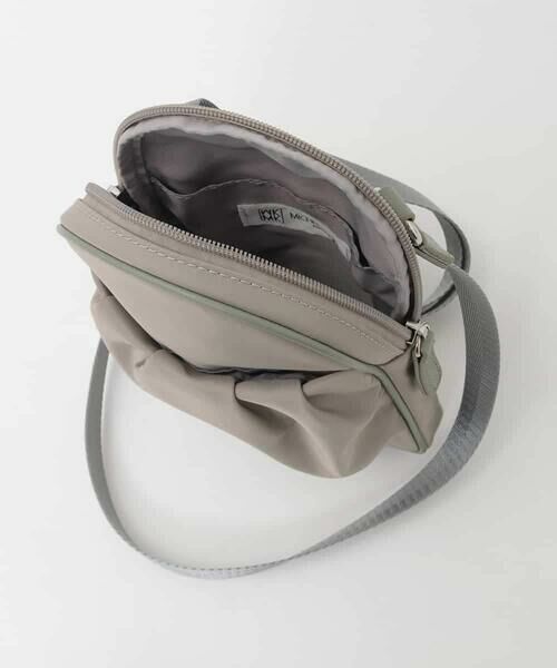 MK MICHEL KLEIN BAG / エムケーミッシェルクランバッグ ショルダーバッグ | [撥水/超軽量]パイピングレザーデザインショルダーバッグ | 詳細7