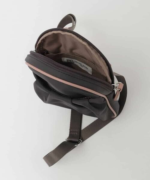 MK MICHEL KLEIN BAG / エムケーミッシェルクランバッグ ショルダーバッグ | [撥水/超軽量]パイピングレザーデザインショルダーバッグ | 詳細9