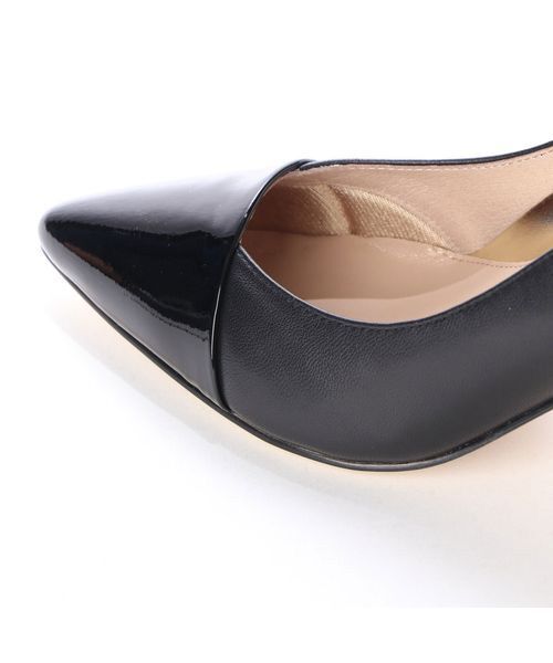 MODE ET JACOMO / モードエジャコモ パンプス | 異素材コンビポインテッドトゥパンプス | 詳細10