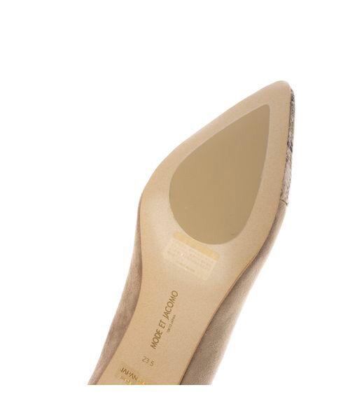 MODE ET JACOMO / モードエジャコモ パンプス | 異素材コンビポインテッドトゥパンプス | 詳細15