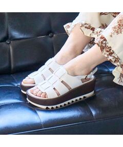 MODE ET JACOMO / モードエジャコモ サンダル | 厚底グルカデザインウエッジサンダル