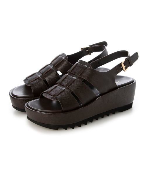 MODE ET JACOMO / モードエジャコモ サンダル | 厚底グルカデザインウエッジサンダル | 詳細1