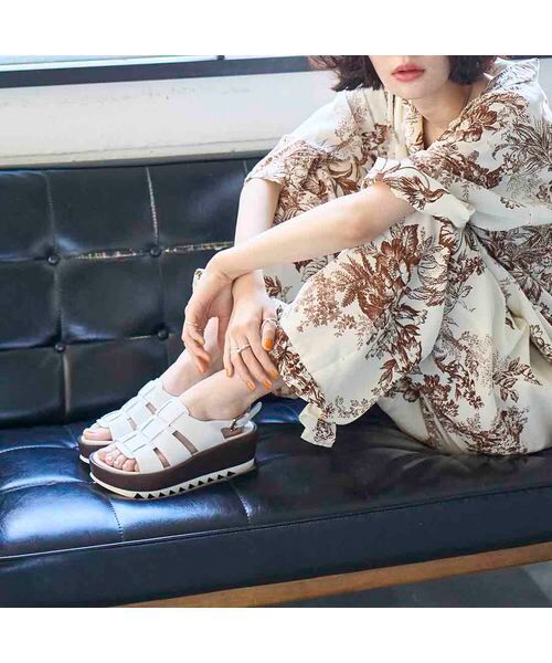 MODE ET JACOMO / モードエジャコモ サンダル | 厚底グルカデザインウエッジサンダル | 詳細14