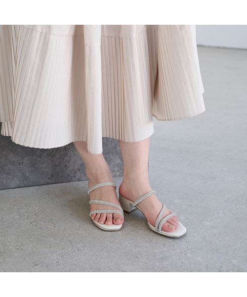 MODE ET JACOMO / モードエジャコモ サンダル | ラインストーンストラップミュールサンダル | 詳細14