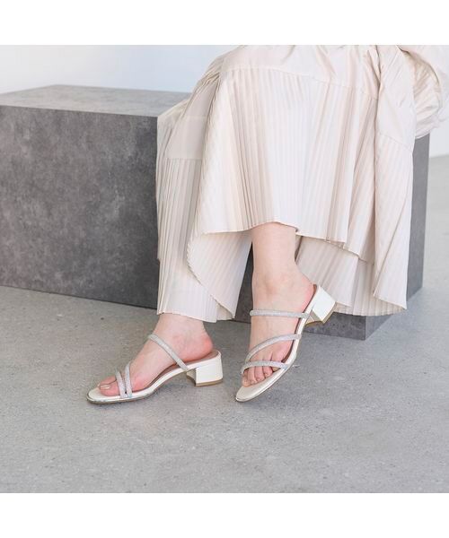 MODE ET JACOMO / モードエジャコモ サンダル | ラインストーンストラップミュールサンダル | 詳細12