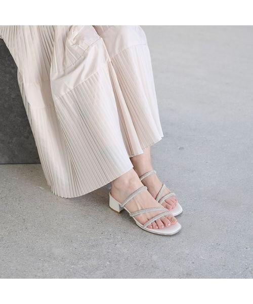 MODE ET JACOMO / モードエジャコモ サンダル | ラインストーンストラップミュールサンダル | 詳細13