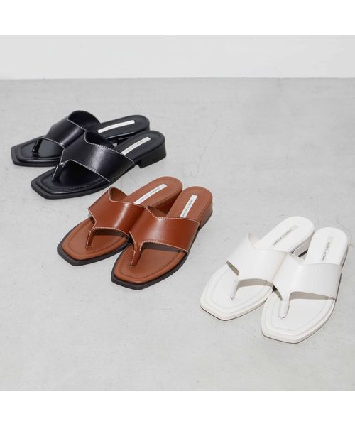 MODE ET JACOMO / モードエジャコモ サンダル | 【Ami Harunaコラボ】レザートングサンダル | 詳細10