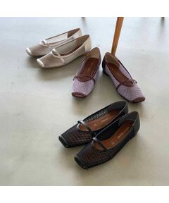 MODE ET JACOMO / モードエジャコモ パンプス | スクエアトゥメッシュパンプス