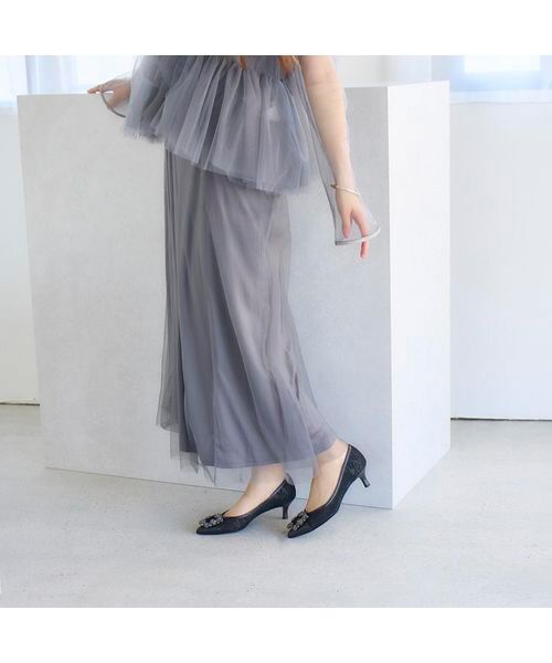 MODE ET JACOMO / モードエジャコモ パンプス | ビジューチュールパンプス | 詳細8