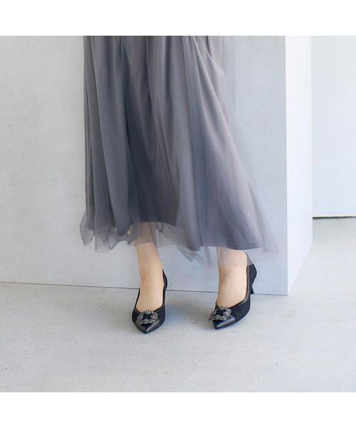 セール】 ビジューチュールパンプス （パンプス）｜MODE ET