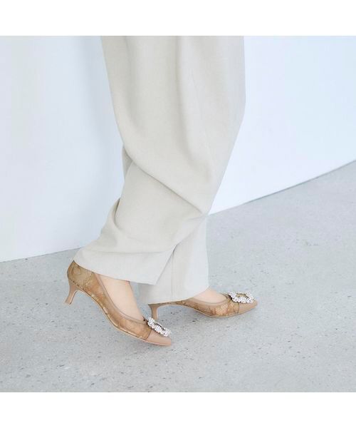 MODE ET JACOMO / モードエジャコモ パンプス | ビジューチュールパンプス | 詳細17