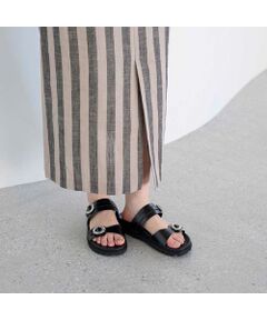 MODE ET JACOMO / モードエジャコモ サンダル | ビジューベルトフットベッドサンダル