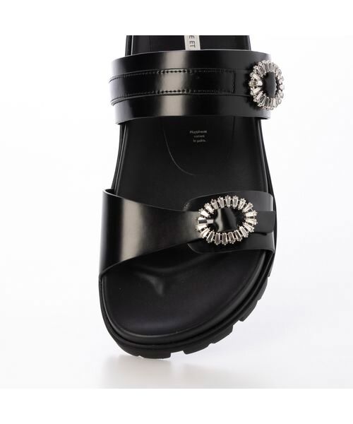 MODE ET JACOMO / モードエジャコモ サンダル | ビジューベルトフットベッドサンダル | 詳細6