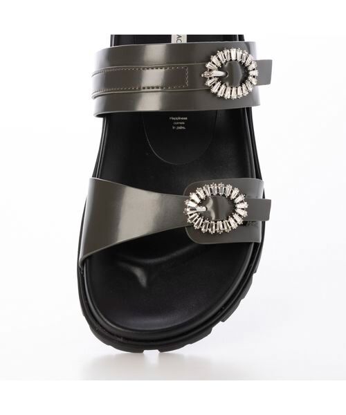 MODE ET JACOMO / モードエジャコモ サンダル | ビジューベルトフットベッドサンダル | 詳細13