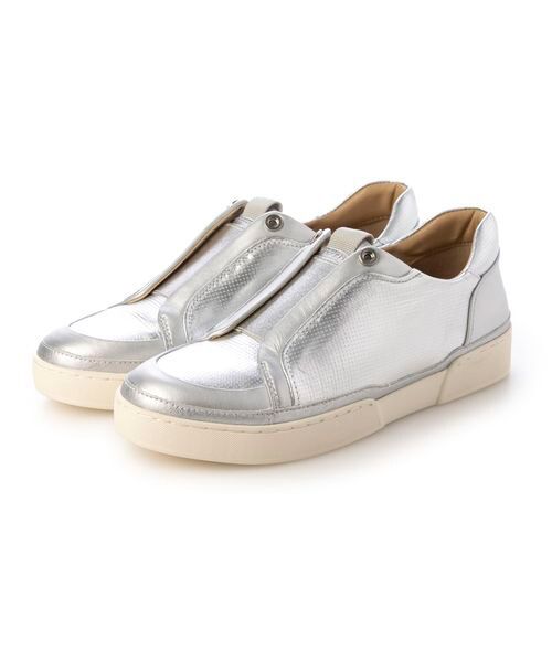 MODE ET JACOMO/モードエジャコモ スリップオンスニーカー シルバー 230