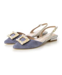 MODE ET JACOMO / モードエジャコモ パンプス | パールビジューバックベルトパンプス