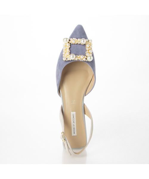 MODE ET JACOMO / モードエジャコモ パンプス | パールビジューバックベルトパンプス | 詳細3