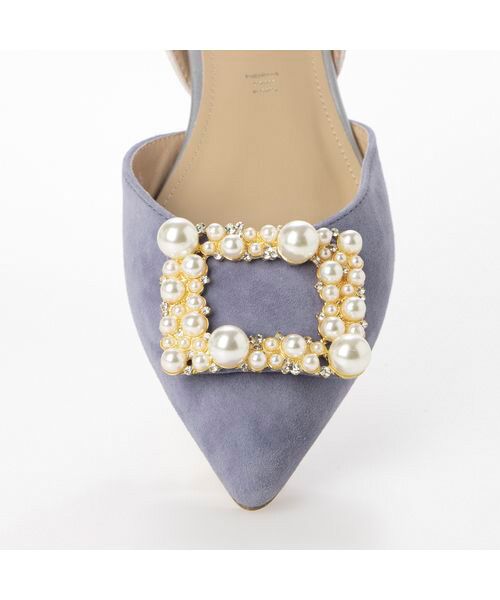 MODE ET JACOMO / モードエジャコモ パンプス | パールビジューバックベルトパンプス | 詳細5