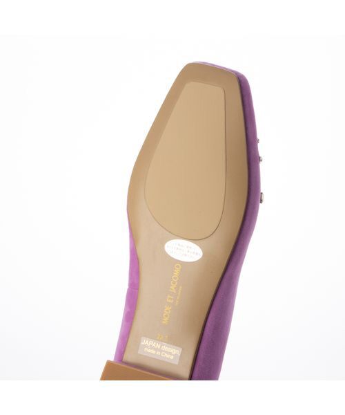 MODE ET JACOMO / モードエジャコモ フラットシューズ | ラインストーンスクエアトゥパンプス | 詳細4