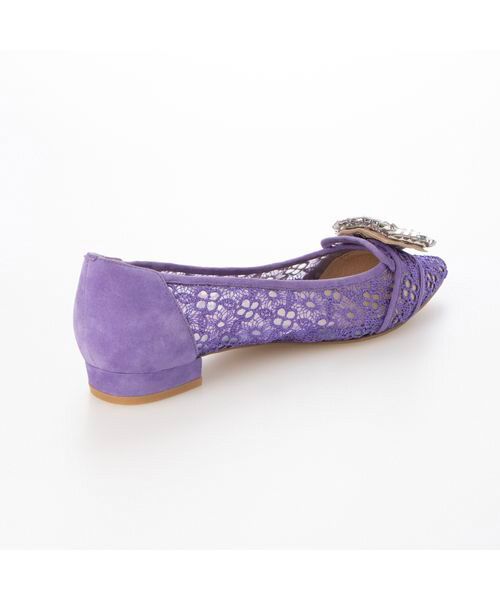 MODE ET JACOMO / モードエジャコモ フラットシューズ | ポインテッドトゥビジューレースパンプス | 詳細16