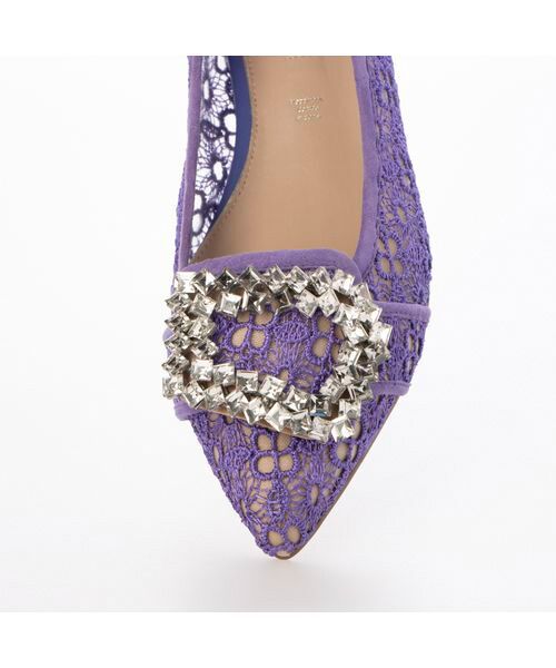 MODE ET JACOMO / モードエジャコモ フラットシューズ | ポインテッドトゥビジューレースパンプス | 詳細19